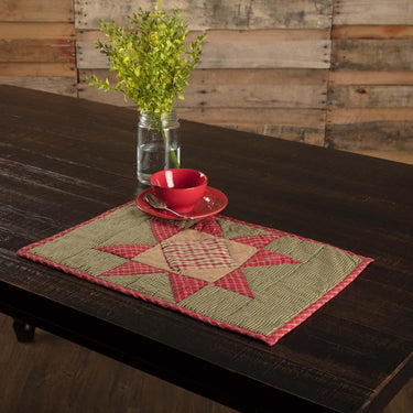 Dolly Star Quilted Placemat Set of 6 VHC Brands - The Fox Decor